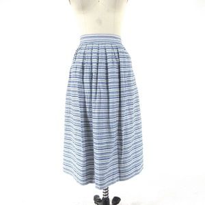 6 - J Crew Womens Blue & White Striped skirt